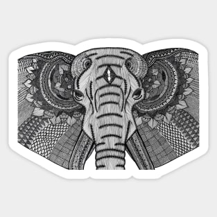 Elephant (Design on Front) Sticker